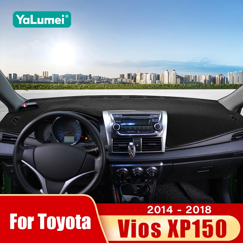 

Для Toyota Vios 2014 2015 2016 2017 2018 2019 коврик для приборной панели автомобиля солнцезащитный козырек Нескользящая накладка аксессуары