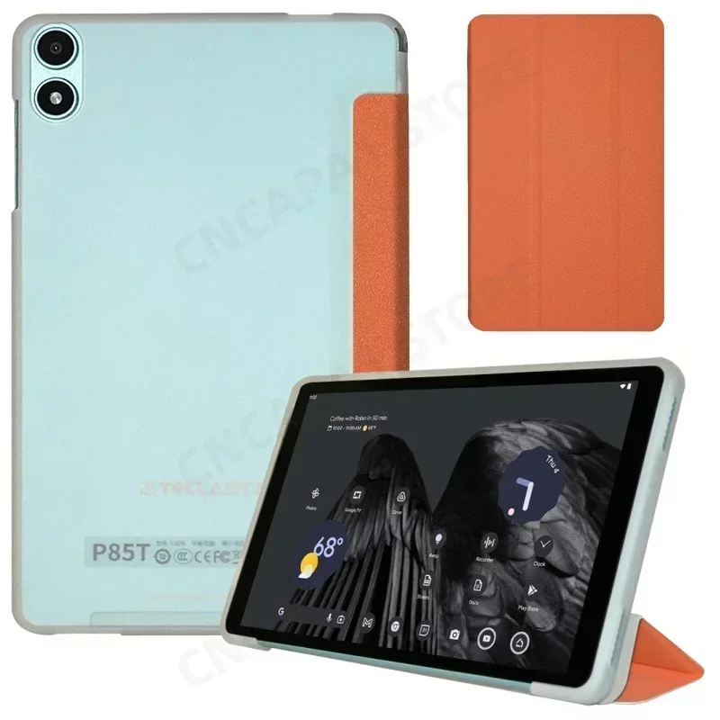 

Ultra Slim PU Cover For Teclast P85T 8" Tablet PC Tri-Folding Stand Case with Soft TPU Back Shell