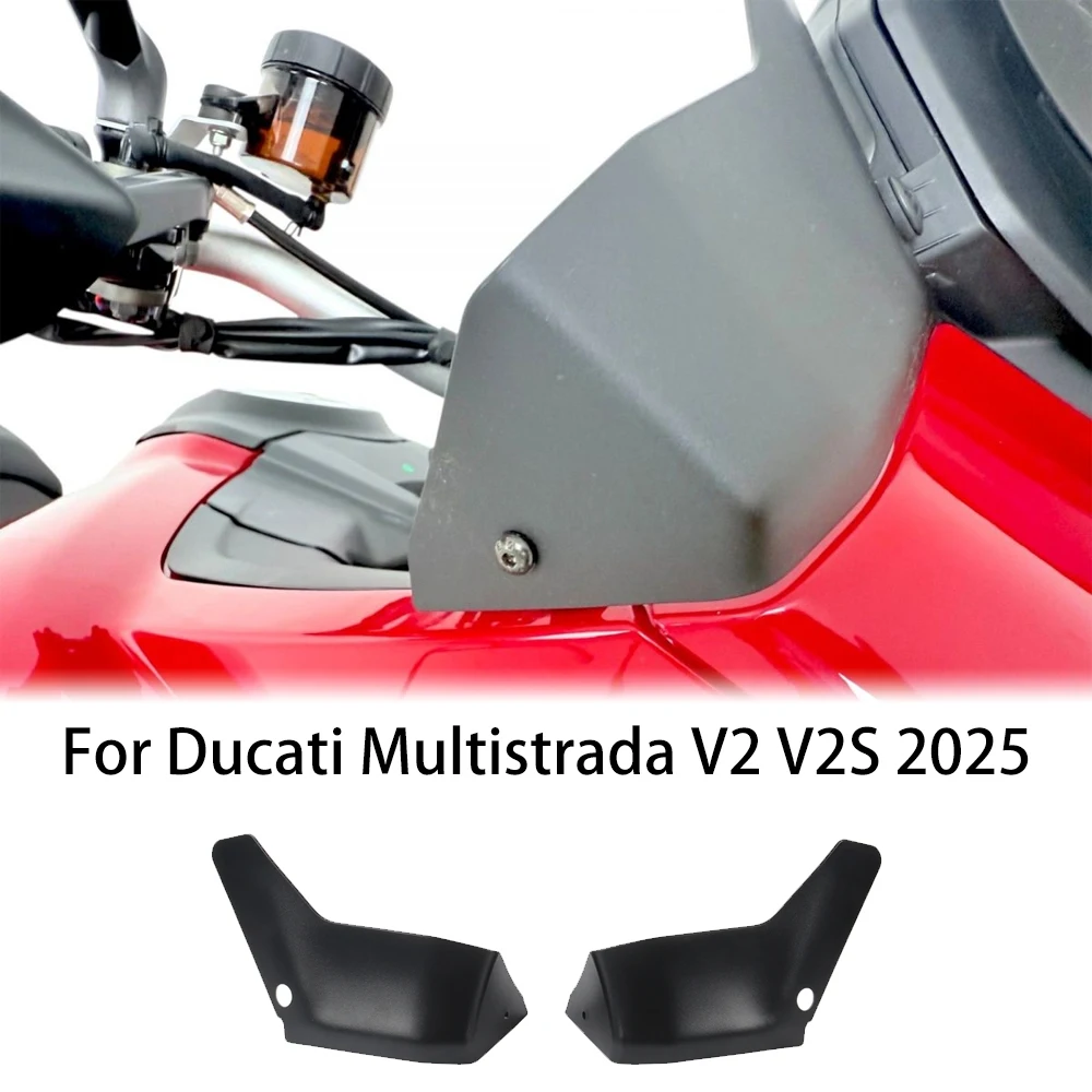 

NEW Matte Black Deflectors Pair for DUCATI MULTISTRADA V2/S 2025 - Enhanced Motorcycle Wind Shield Accessories
