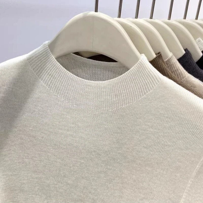 Maglione dolcevita autunno inverno donna 2025 pullover slim solido maglioni casual caldi maglieria moda coreana strato base top