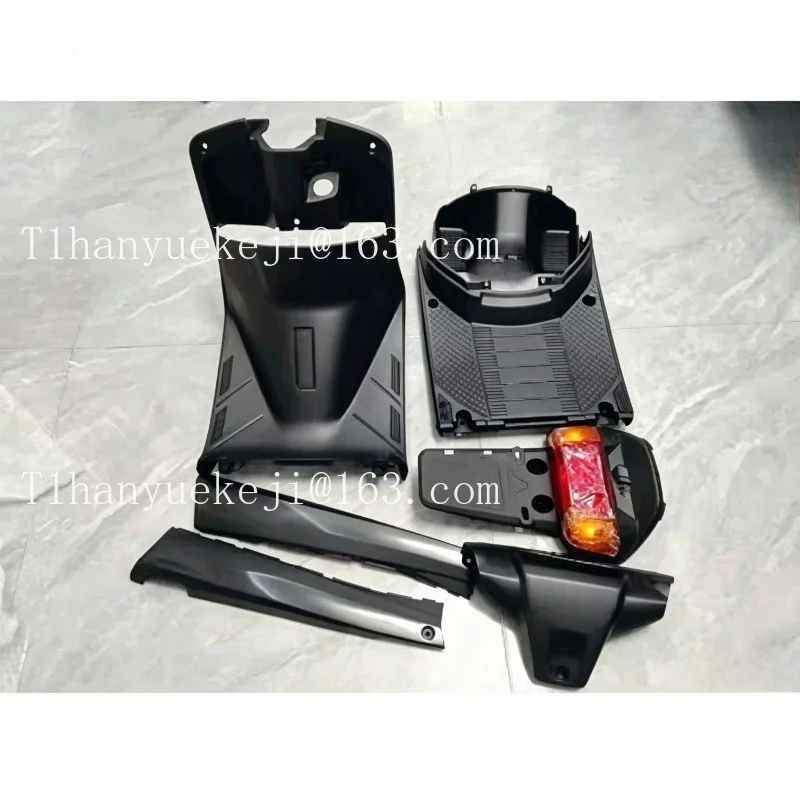 for JOG50 2 printing sand shell, inner ancient PP black parts rear head/tail light assembly/toolbox/side strip 5-piece set