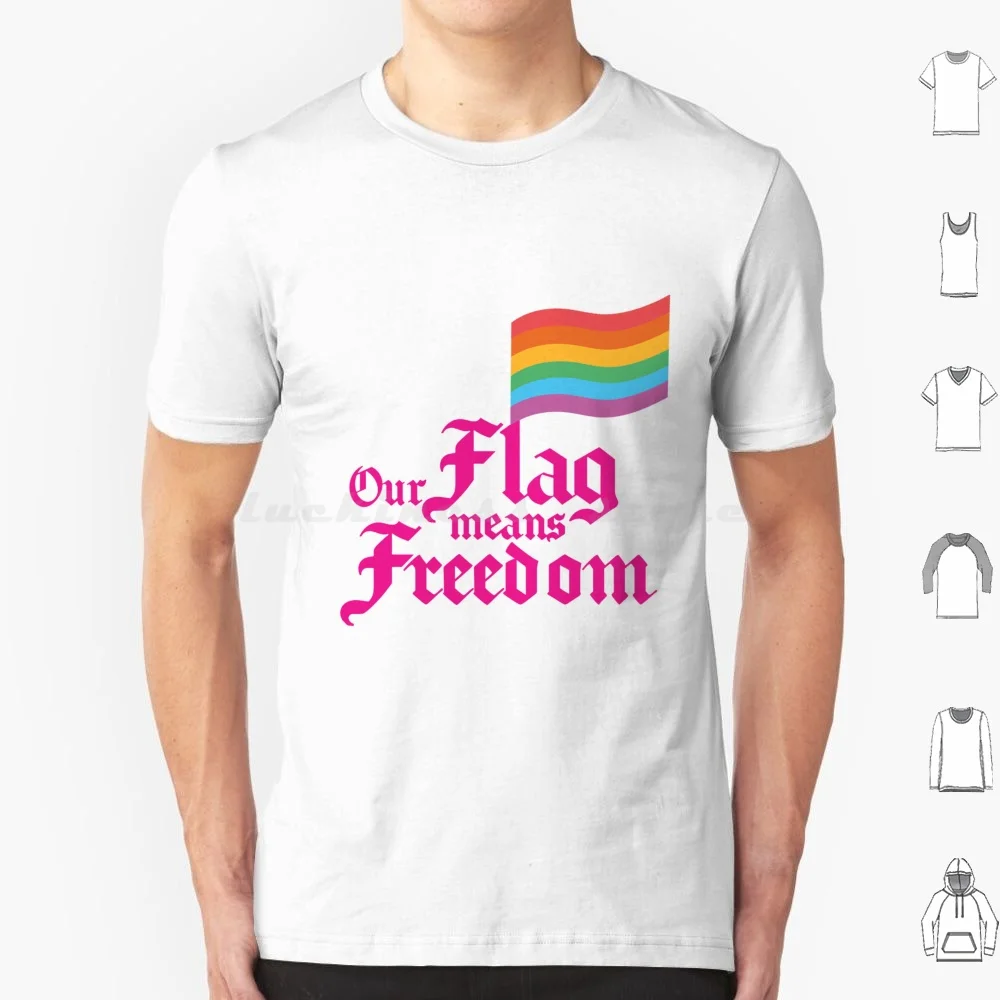 Our Flag Means T Shirt Big Size 100% Cotton Ofmd Our Flag Means Death Pride Month Pride Flag Tv Pirate Child Of Divorce I Am A