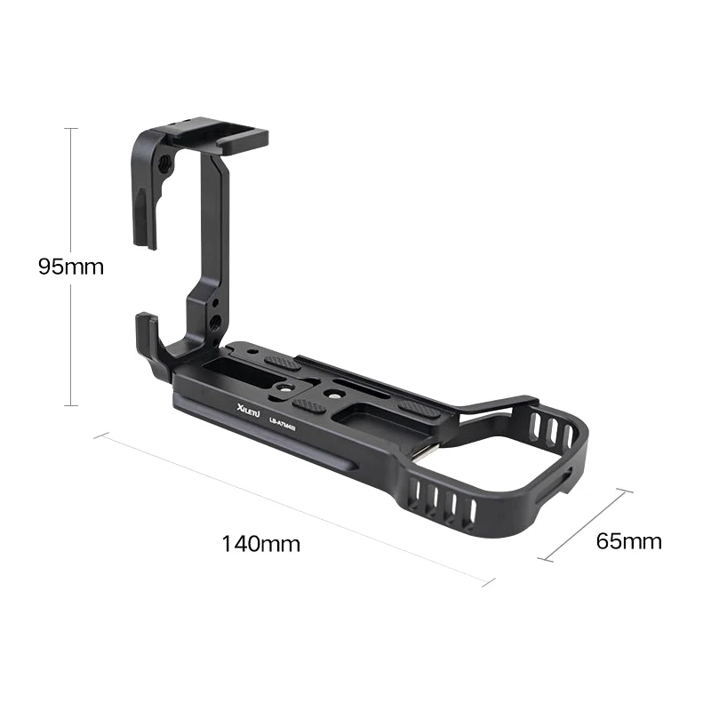 XILETU L-type Quick Release Plate Horizontal and Vertical Shooting Expansion L Plate Bracket Cage Base for Sony A7R4/A7M4 Camera