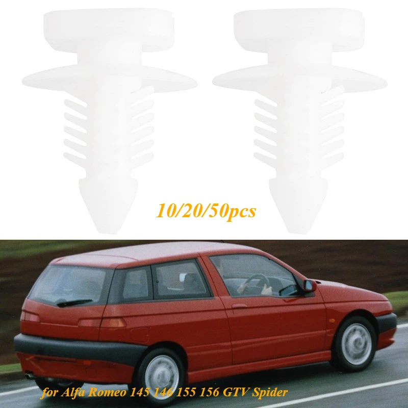 10/20/50pcs Side Skirt Moulding Trim Clips for Alfa Romeo 145 146 155 156 GTV Spider 82432125 New