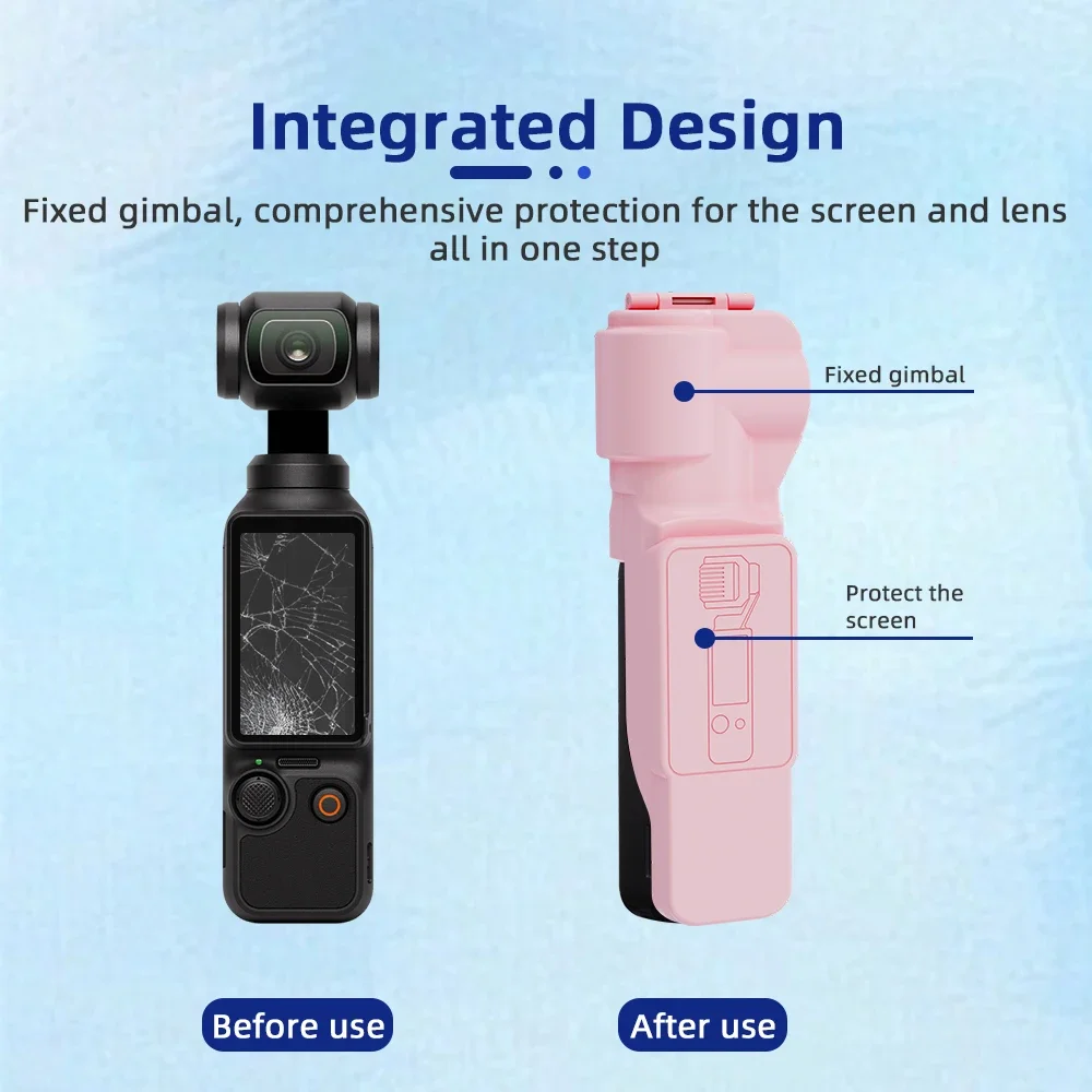 حافظة حماية كاملة من CoverJoy لهاتف DJI Osmo Pocket 3 غطاء Gimbal مضاد للخدش مع قفل آمن ملحقات كاميرا مقاومة للصدمات