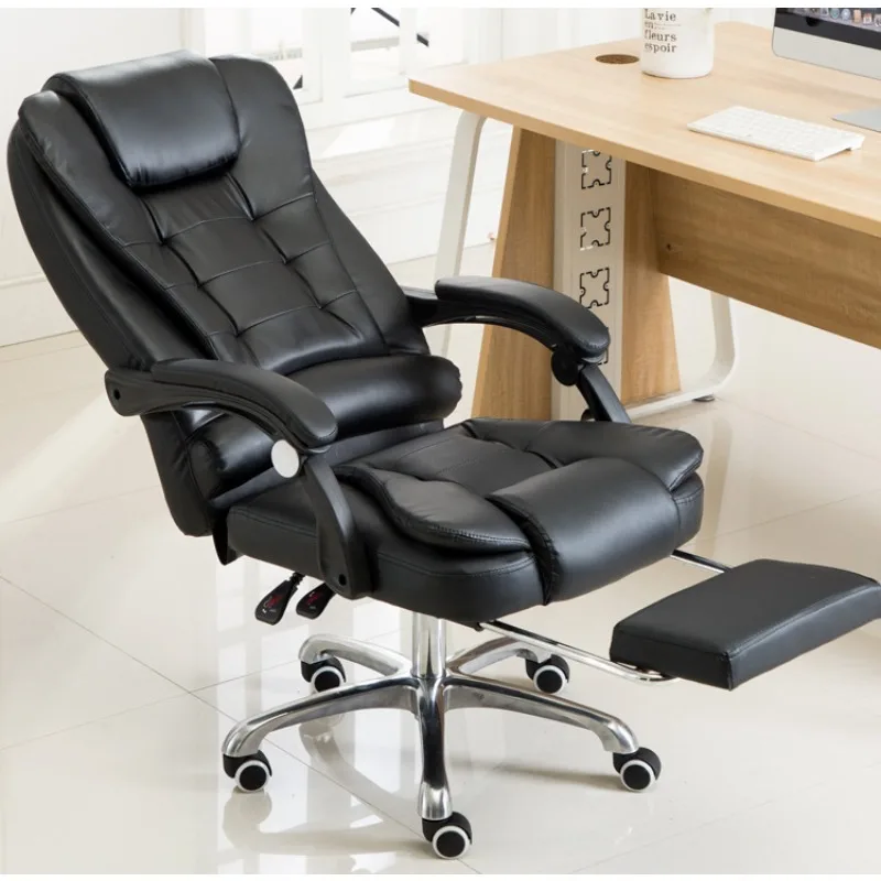 

Modern High Quality High Back Black Executive Chair Best Ergonomic Computer Pu Leather Office Chair