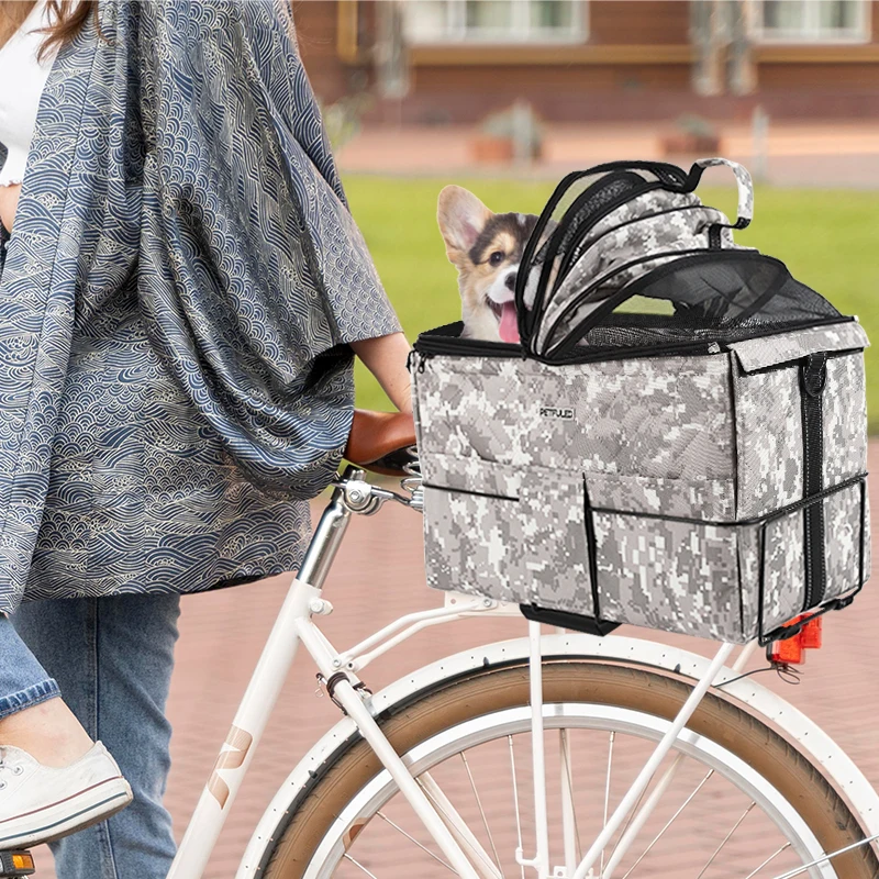 Bolsa portabicicletas perros pequeños – Cesta trasera bicicleta - imagen 4