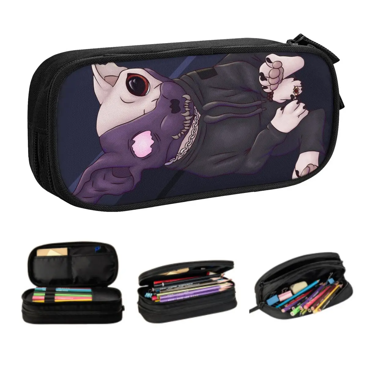 Customized Kawaii Corpse And Bingus Pencil Cases for Girls Boys Big Capacity Pencil Bag School Supplies