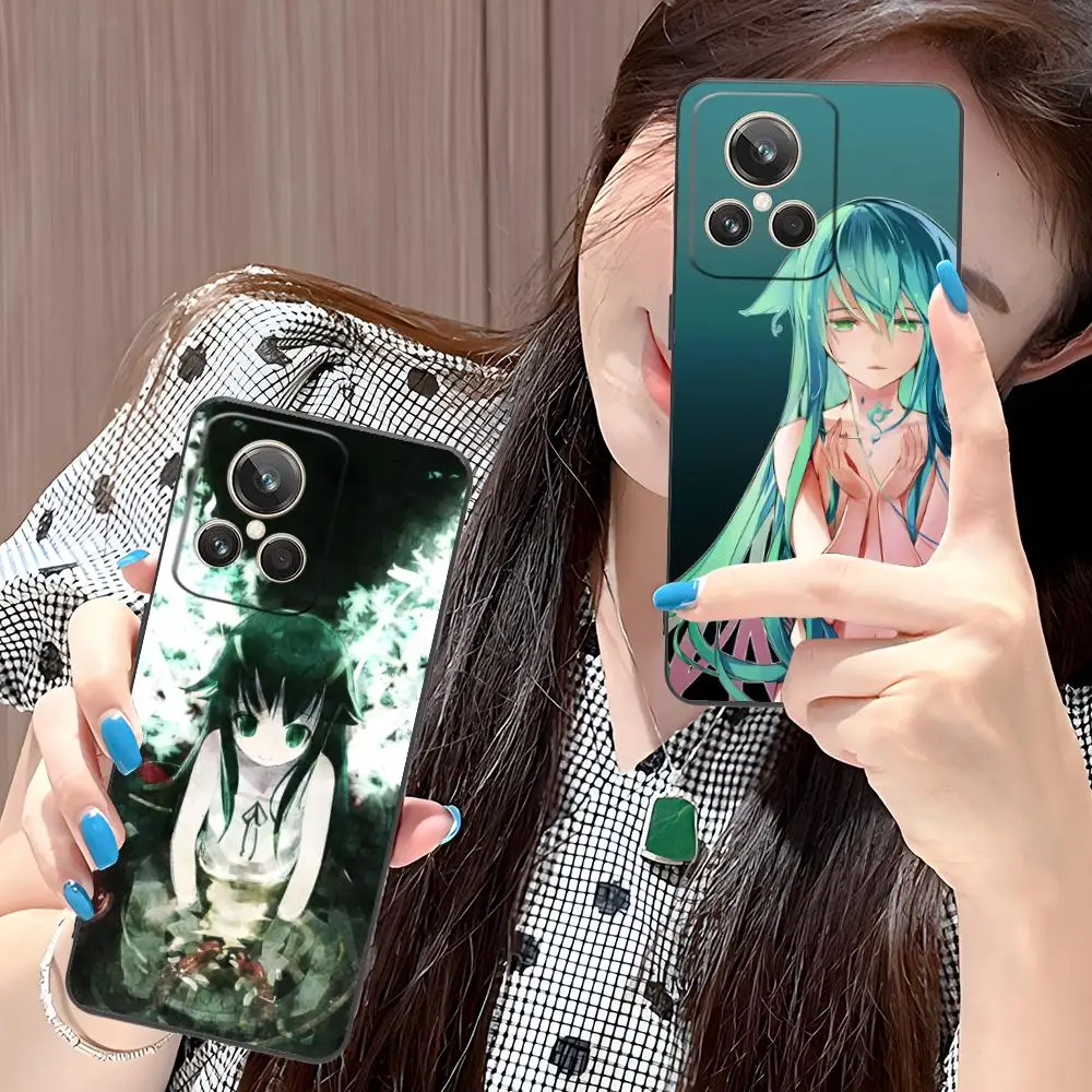 Saya no Uta حافظة هاتف محمول لهاتف Realme 15 14 13 12 11 10 9 Pro Plus T i Lite 5G غطاء طباعة ملون غطاء فاخر جميل