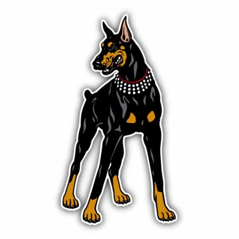 

Doberman Dog Color Car Sticker Personalized Car Sticker Waterproof and Sunscreen Can Be Used Anywhere PVC 15*7cm