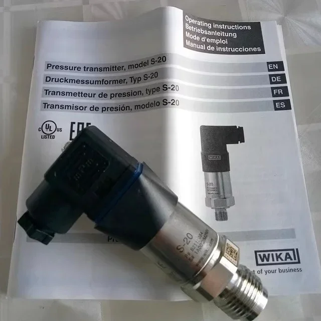 Sensor S20 Transmisor de presión alemán Wika Wika Sensor de presión de agua de suministro puntual