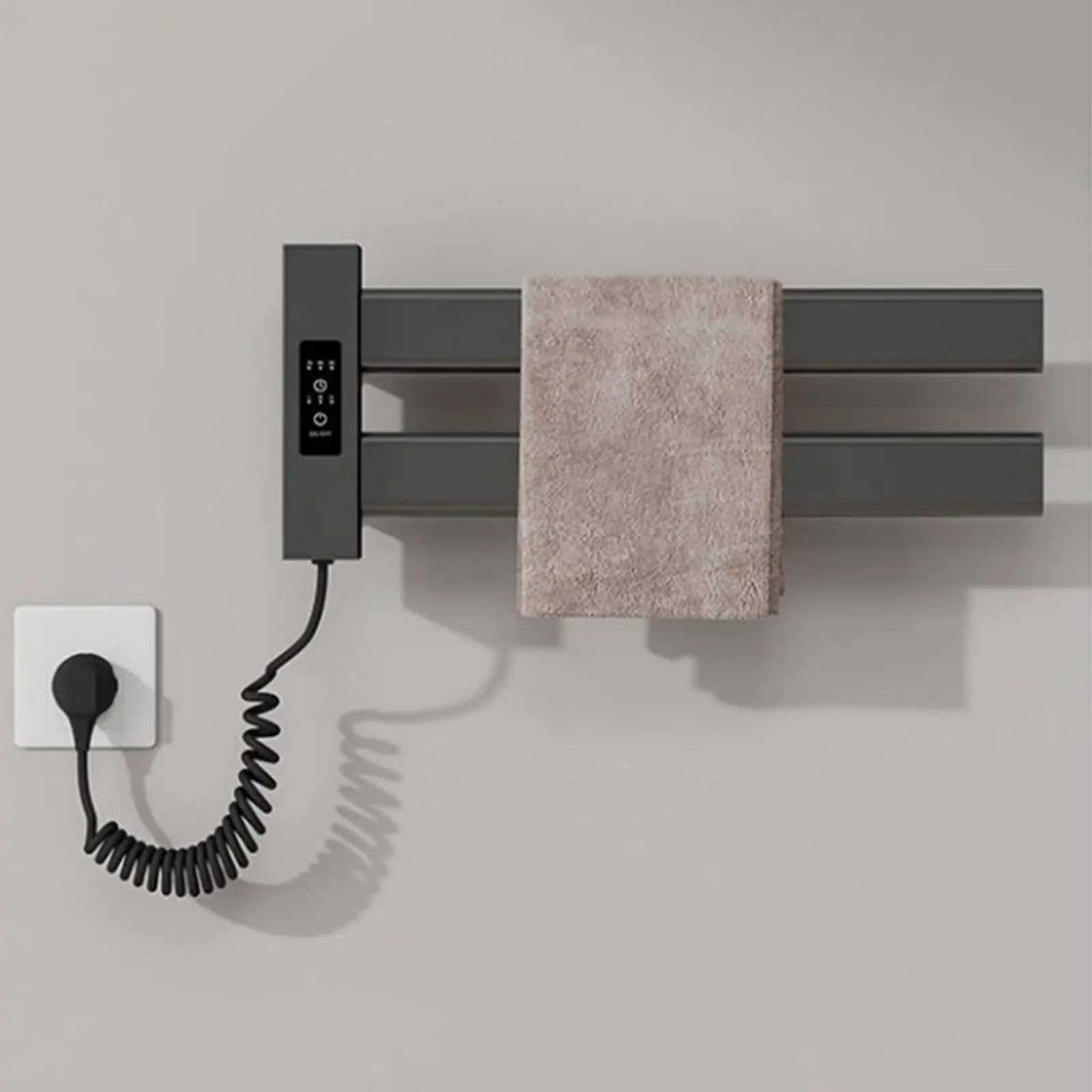 Smart Towel Heating Rack Quick Drying Electric Towel Warmer Bathroom Heater Timer Function Home Appliance IPX5 Waterproof