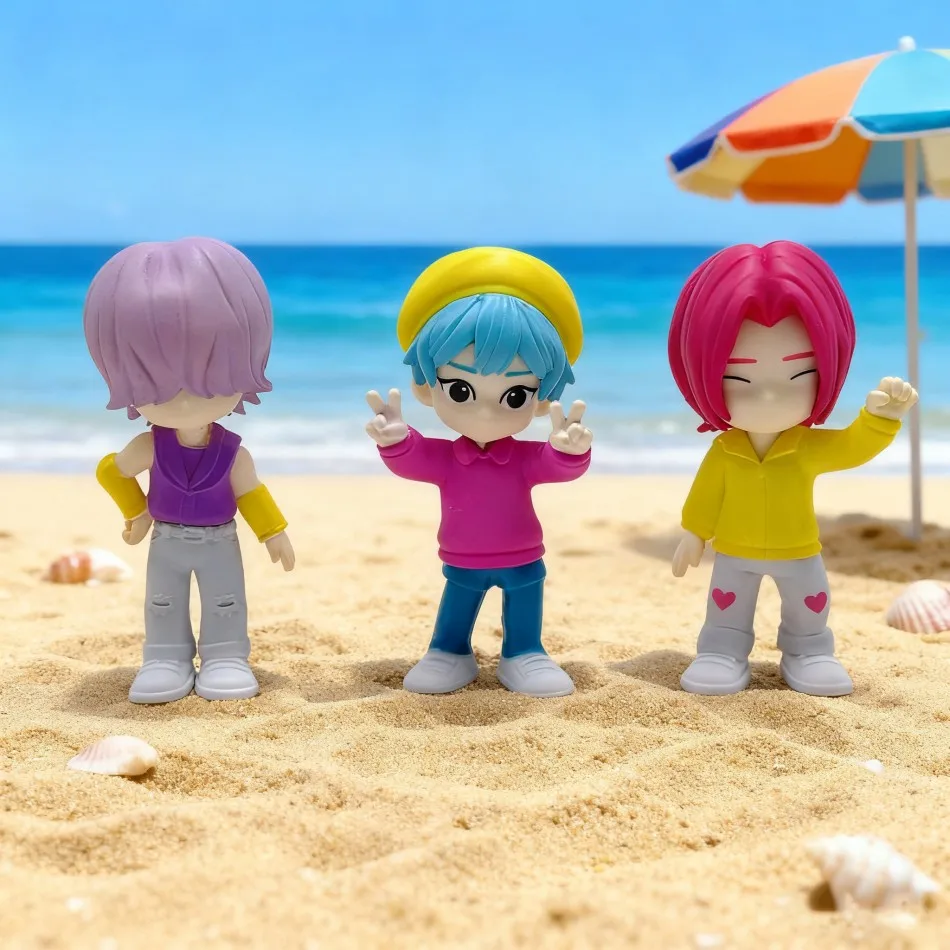 Q version nouveau 1-6 pièces KPop chasseurs de démons Superstar Saja garçons Cha EunWoo PVC Figurine jouet Anime Figurine poupée pour les Fans cadeau