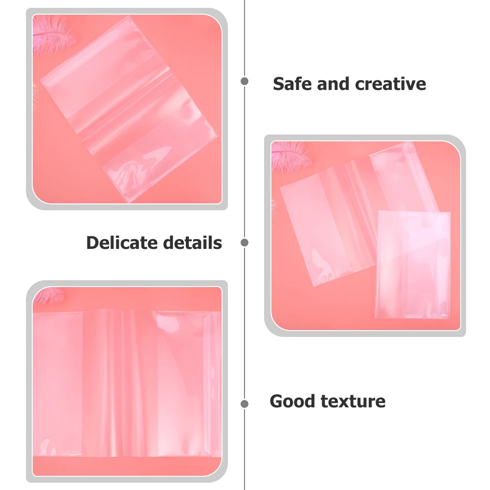 

20pcs Transparent Book Cover Reusable Students Textbook Protector Pp Thickened Water Resistant Anti-Scratch For