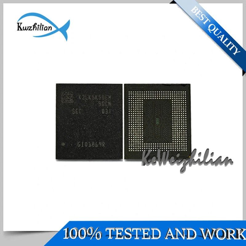 

K3LK5K50EM-BGCN 16GB LPDDR5 496FBGA 5500Mbps Running memory Store the particles Second and tested OK Memory chip IC DRAM