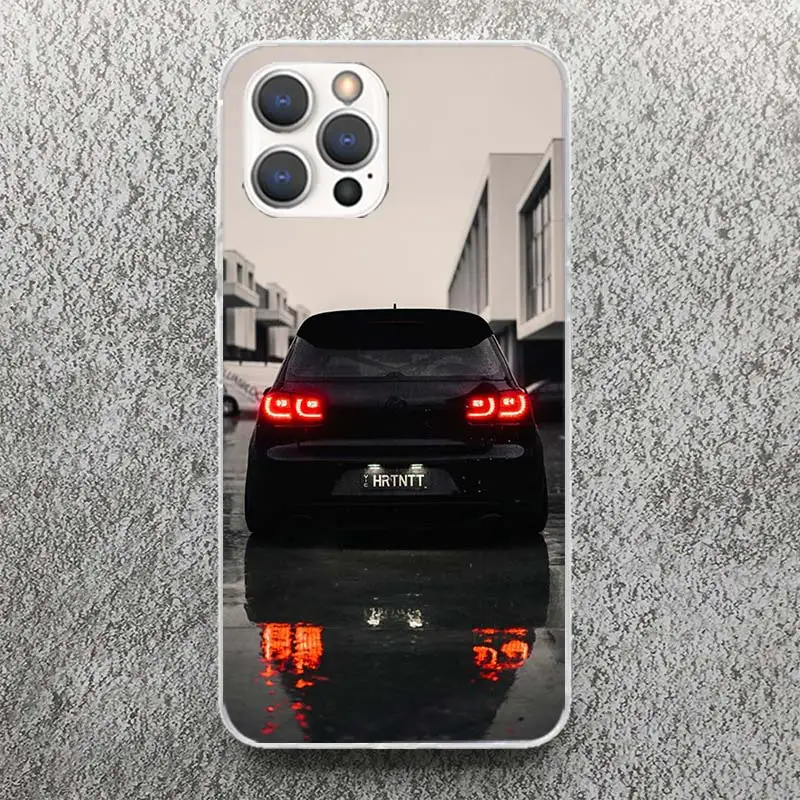 Sport Car Golf R 7 Phone Case For Apple iPhone 16 15 14 13 12 11 Pro Max Mini XS XR X 7 Plus 8 + SE Soft Silicone Print Shell Fo