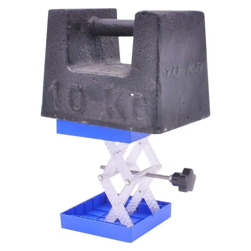 RMWIN-Adjustable Scissor Platform Jack Lift Stand Table 2 Pack, Lab Jack 4