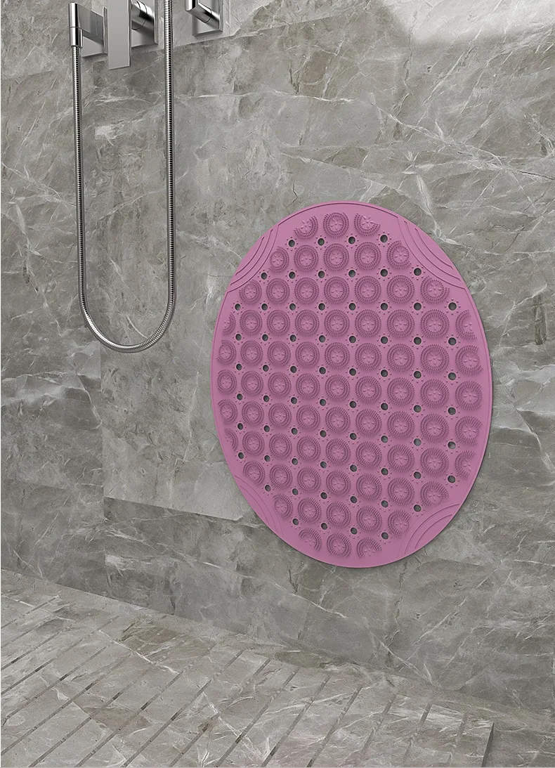 Bathroom Non-slip Silicone Mat Shower Room Foot Massage Mat Home Bath Mat Wash Style Age Group Material Model Number Technics