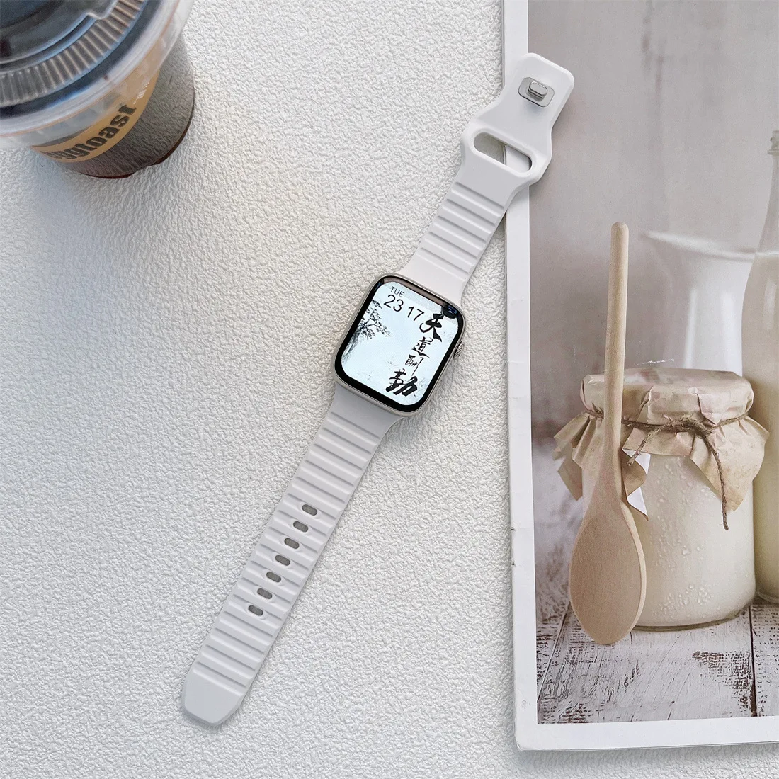 Pulseira de silicone macio para apple assistir ultra banda série 7 8 49mm 45mm 41mm borracha iwatch se 6 5 4 3 44mm 40mm 42mm 38mm pulseira