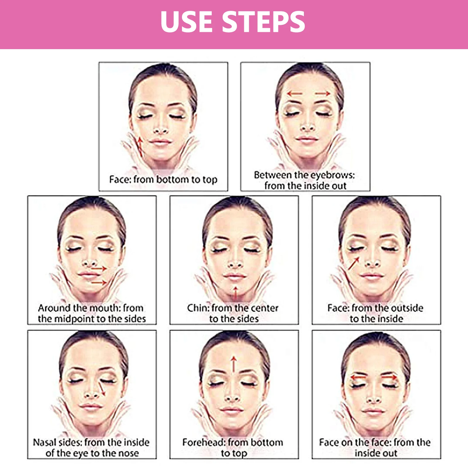 

Double-Head V Face Slimming Facial Roller Natural Stone Massaging Tool for Skin Depuffing Anti-Aging Face Roller