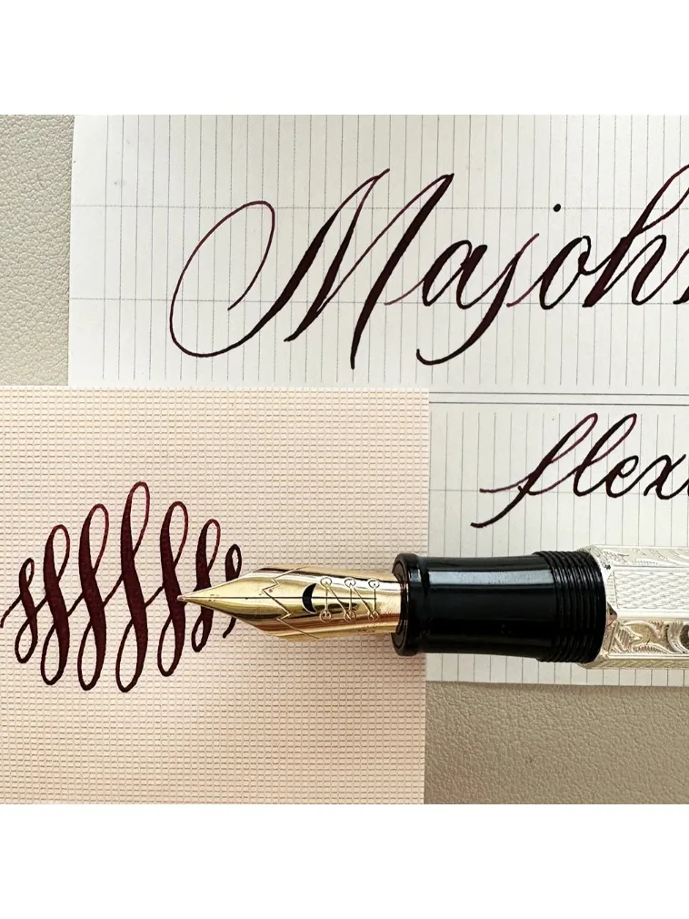 Nieuwe MAJOHN P139 P138 P136 Klassieke Flex Nib Vulpen Flexes Nib Pen Zachtheid Flexare Business Modificatie Schrijfpen ES ER - afbeelding 2