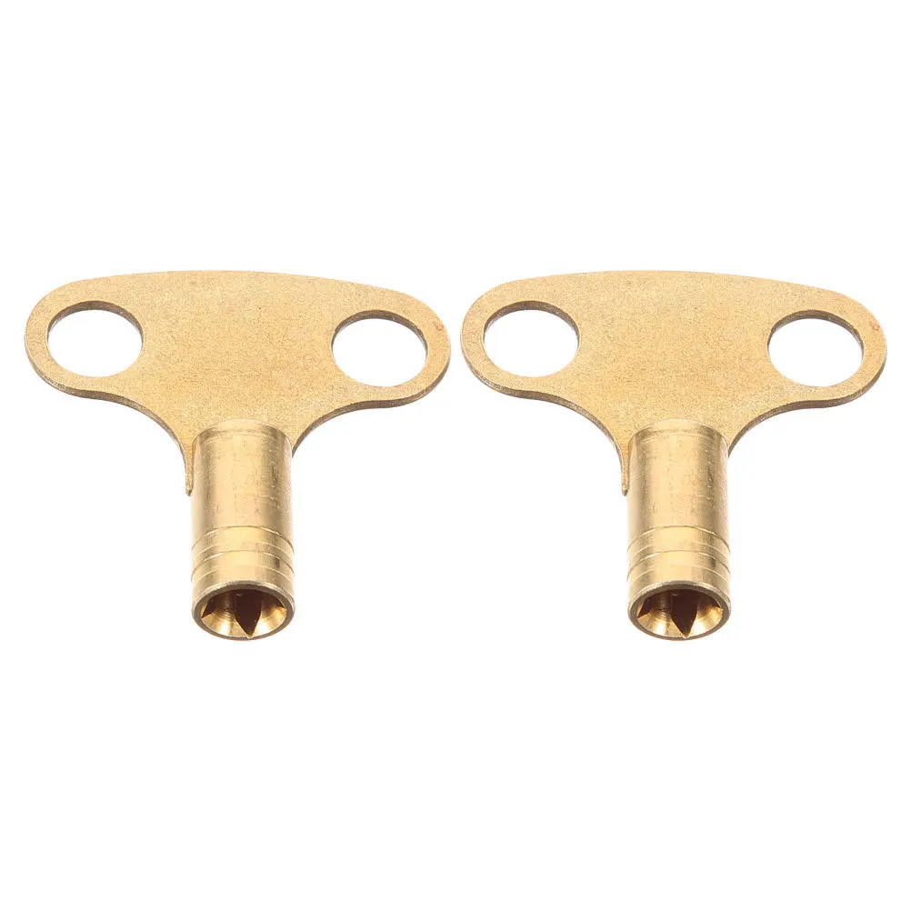 

2Pcs Universal Radiator Bleed Key Copper Material for Heating System Air Vent Valves Quick Bleeding Operation Rv Radiator