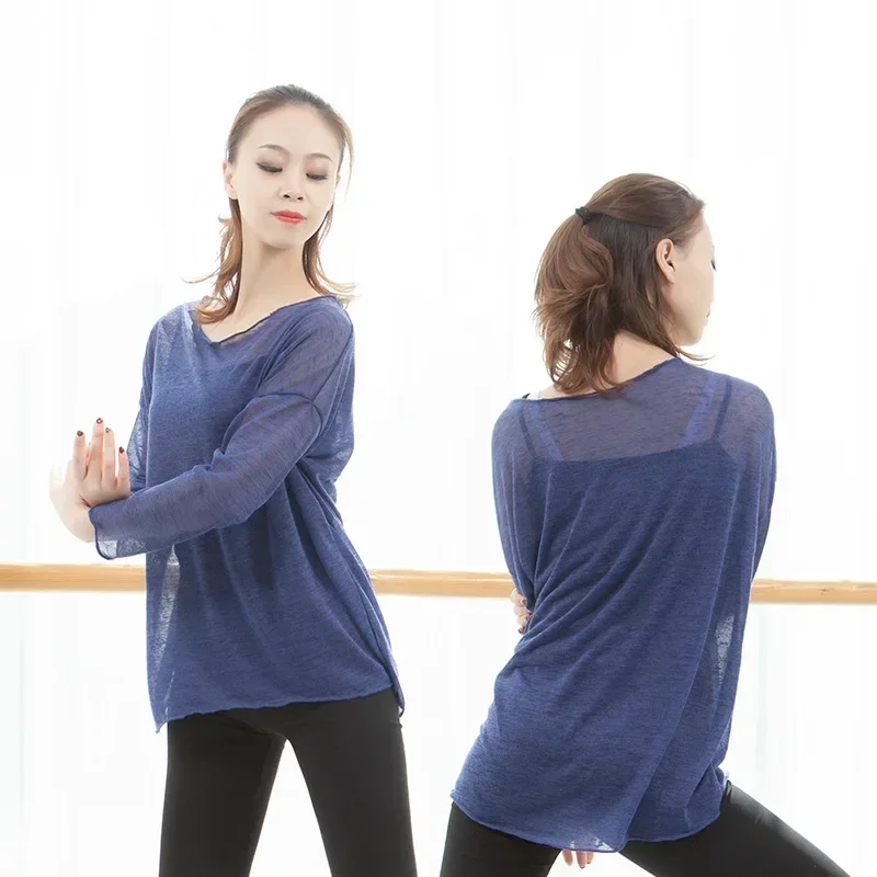 

Adult Loose Oriental Latin Belly Dance Top Transparent Blouse Shirt Costume for Sale Women Dancing Clothes Dancer Wear Clothing