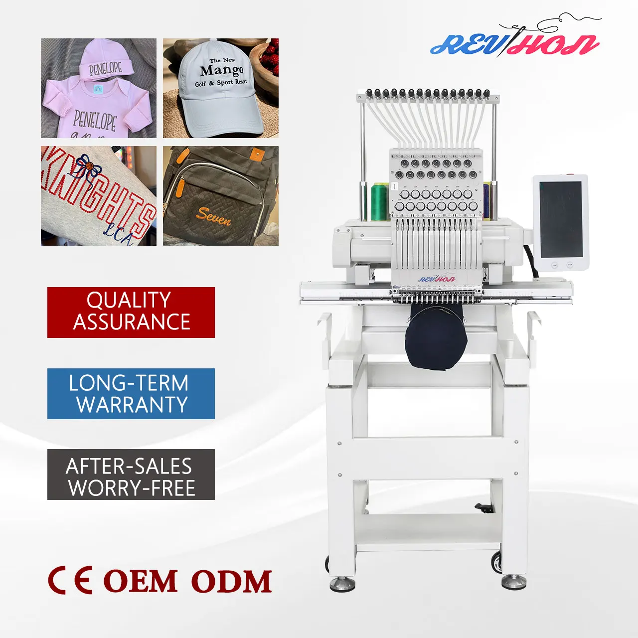 2026 New Single Head 12/15 Needle Computerized Embroidery Machine Price Embroidery Machine Quality for Bead Embroidery