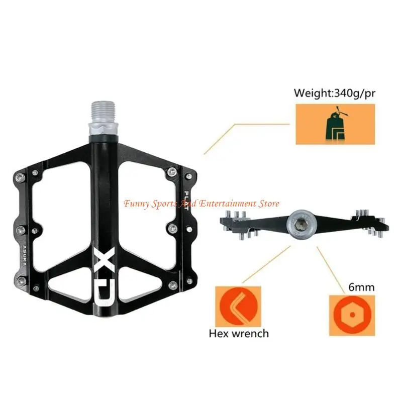 

C4DE PAILIN Педали Широкие подшипники Алюминиевый сплав Педа езды на велосипеде MTB Road
