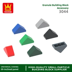 Wange 224Pcs/lot 3044C Slope 2 x 1 Double with Bottom StudBuilding Blocks Moc Color Accessories Compatible with Brick DIY Parts