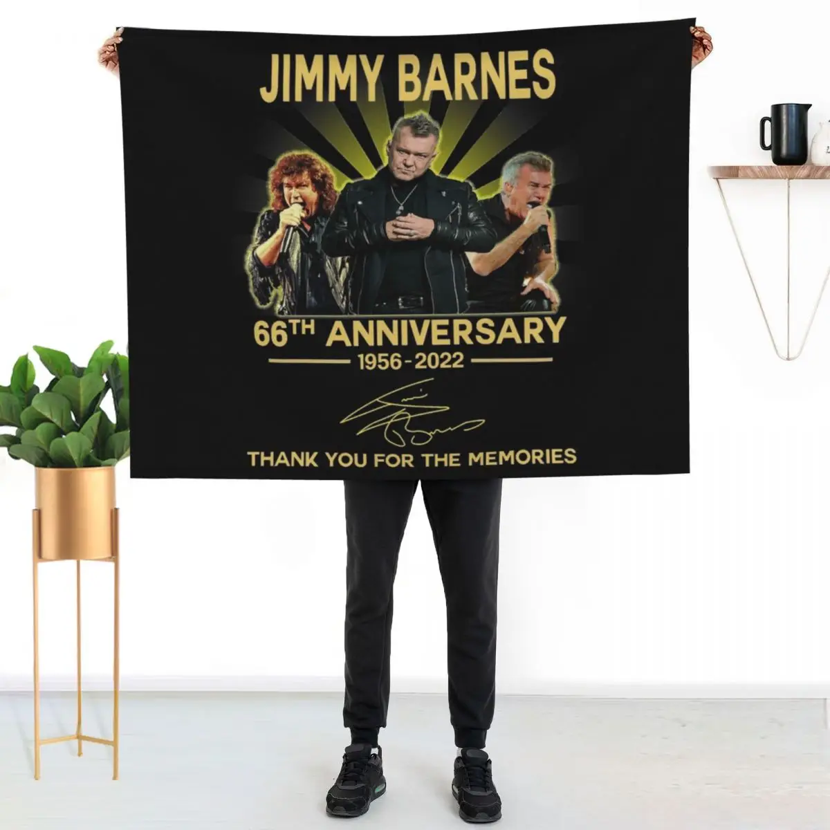 thank you for the memories 66th anniversary- jimmy t-shirt barnes Classic Throw Blanket for sofa Sofa Summer Beddings Blankets