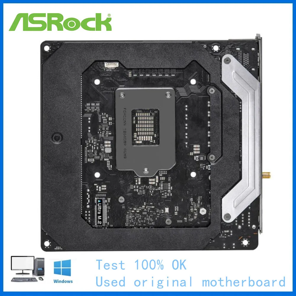 Imagem -03 - Itx Mini Usado para Asrock Z590 Fantasma Gaming-itx Tb4 Soquete Lga1200 Ddr4 Desktop Mainboard 11th 10th Gen Placa-mãe Z590 Z590i