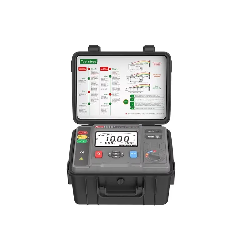 Updated Version ES3000P Accurate Fast Stable Reliable Digital Earth Resistance Tester Meters Ohmmeter Ground Advice Instrument