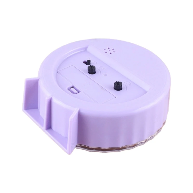 Noiseless Alarm Clock No Ticking Analog Alarm Clock Battery Operated Round Besides Clock for Kids Student Bedroom Travel