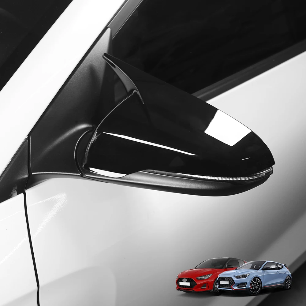 

Car Rearview Mirror Cover Trim Corner Style Equipment Decorative Frame Exterior Trim For Hyundai Veloster 2019-2022 LHD RHD