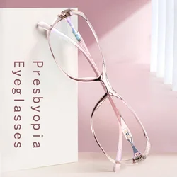 Ultra-light Reading Glasses for Women,Blue Light Blocking,Anti Fatigue Presbyopic glasses,Lightweight TR90 Frame