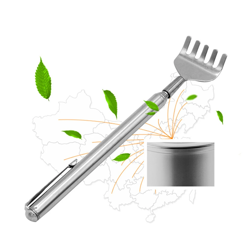 

2Pcs Extendable Stainless Scratcher Itch Relief Stick Telescopic Metal for Comfort
