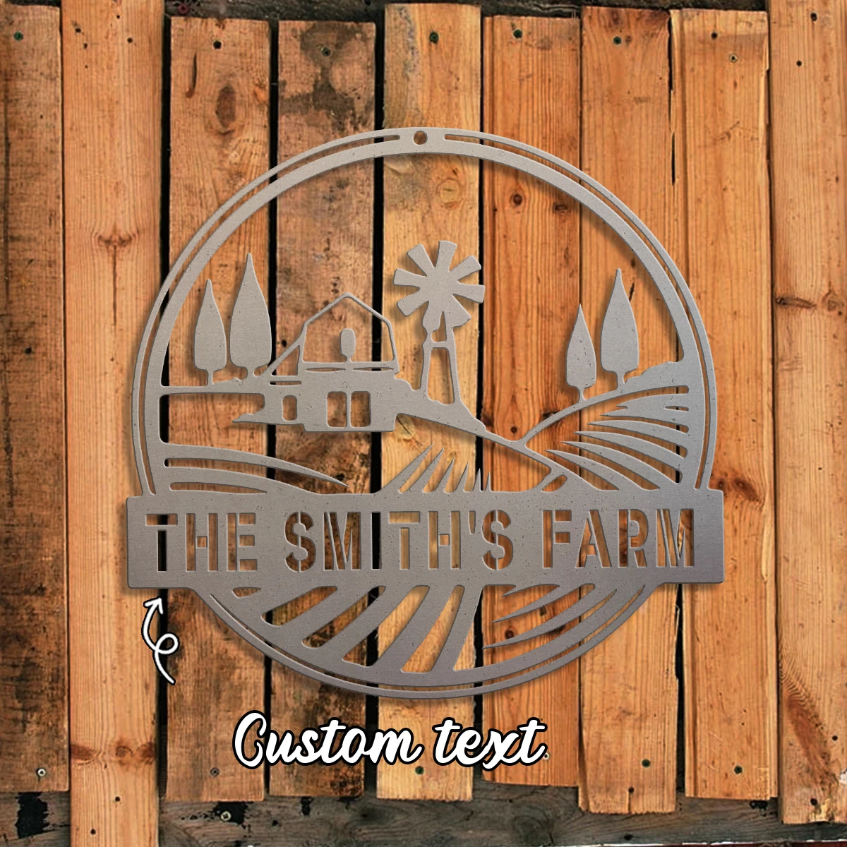 1pc Custom Farm Field Metal Wall Door Plaque,Home Room Garden Garage Door Fence Farm Decor,House Seasonal Family Gift