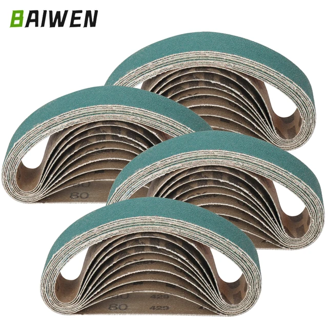 330*30mm taśmy szlifierskie 80/120/240 grys drewno miękkie metalowe polerowanie papier ścierny taśmy ścierne do szlifierki taśmowej narzędzie ścierne