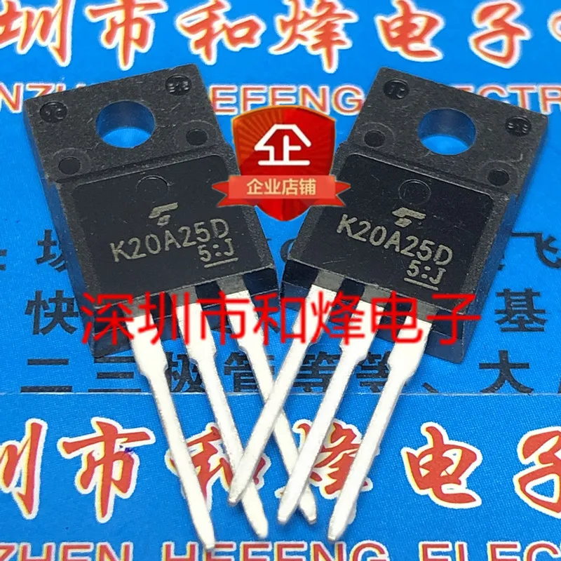 

Original 6PCS/lot K20A25D TK20A25D TO-220F 250V 20A