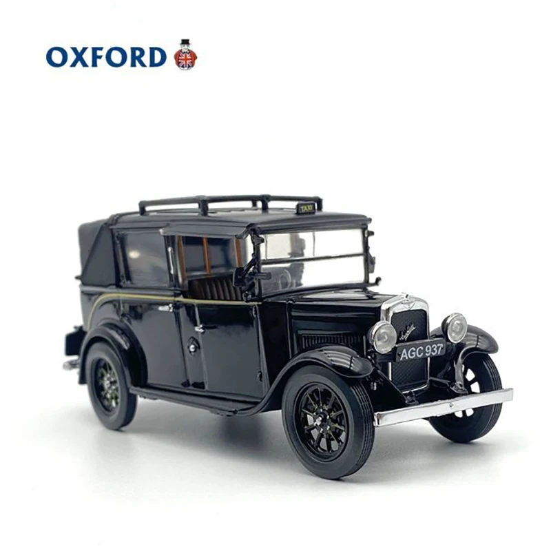 

OXFORD 1:43 Austin Black Retro Tax Alloy Car Литье под давлением и игрушечные транспортные средства Модель автомобиля Миниатюрная масштабная модель автомобиля для детей
