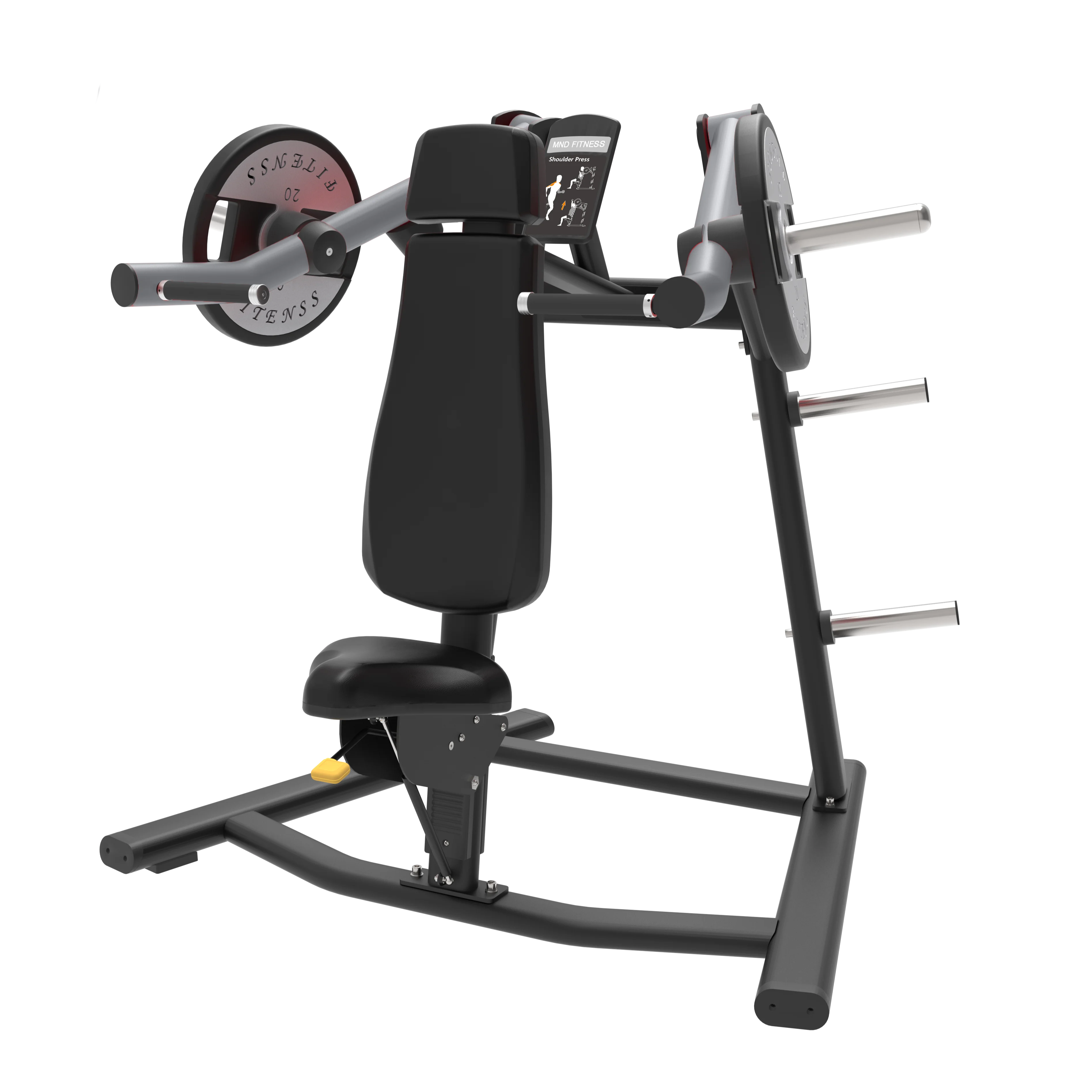 MND-PL03 Shoulder Press Training Machine Sports Plate Loaded Commercial Fitness Gym Use Professional Trainer Machine