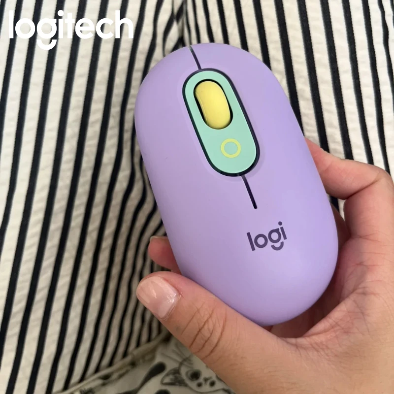 ขายร้อน Logitech POP เมาส์บลูทูธความแม่นยําสูงการติดตามแสง 10 M Wireless Range การออกแบบตามหลักสรีรศาสตร์สําหรับสํานักงาน/บ้าน/แล็ปท็อป