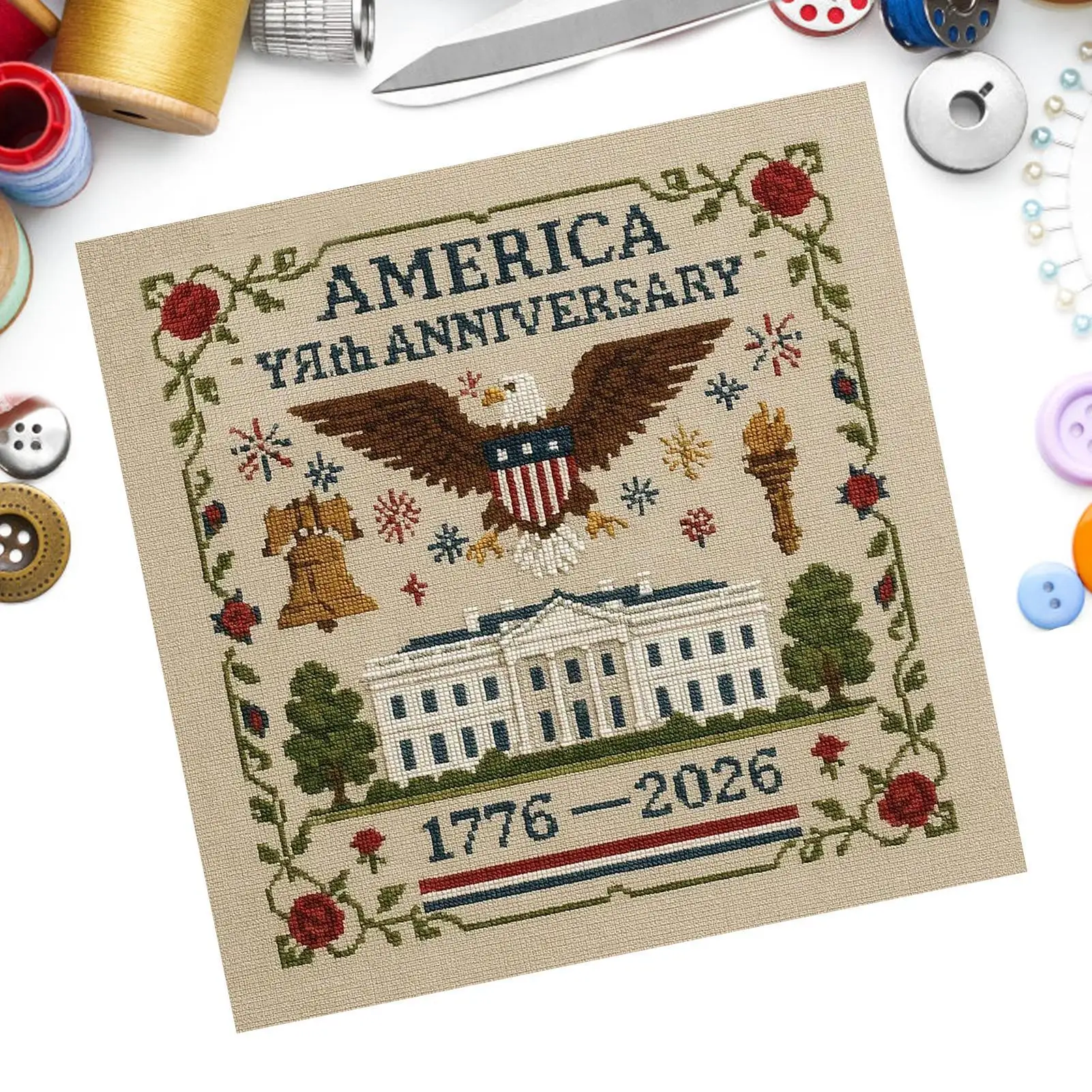 

Набор для ручной вышивки, полный набор для обучения вышивку, художественное ремесло для начинающих, хоббийстов, женщин, мужчин, коллеков, членов семьи, друзей