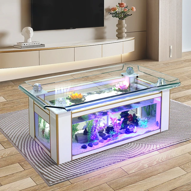 Fashion aquarium tea table