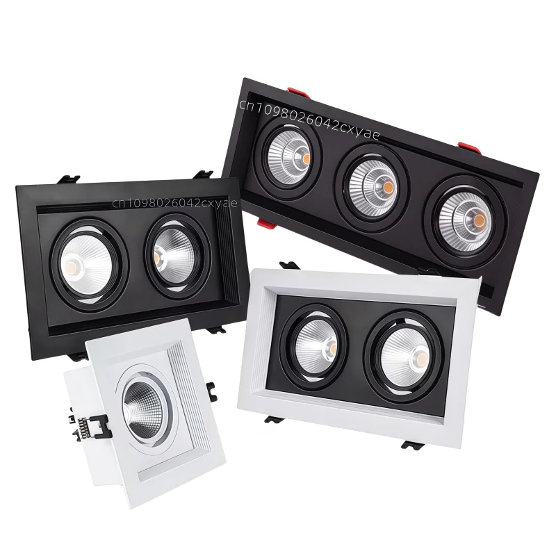 

Dimmable LED downlights, COB spotlights, 10W, 20W, 30W, ceiling anti-glare, living room and kitchen indoor lighting