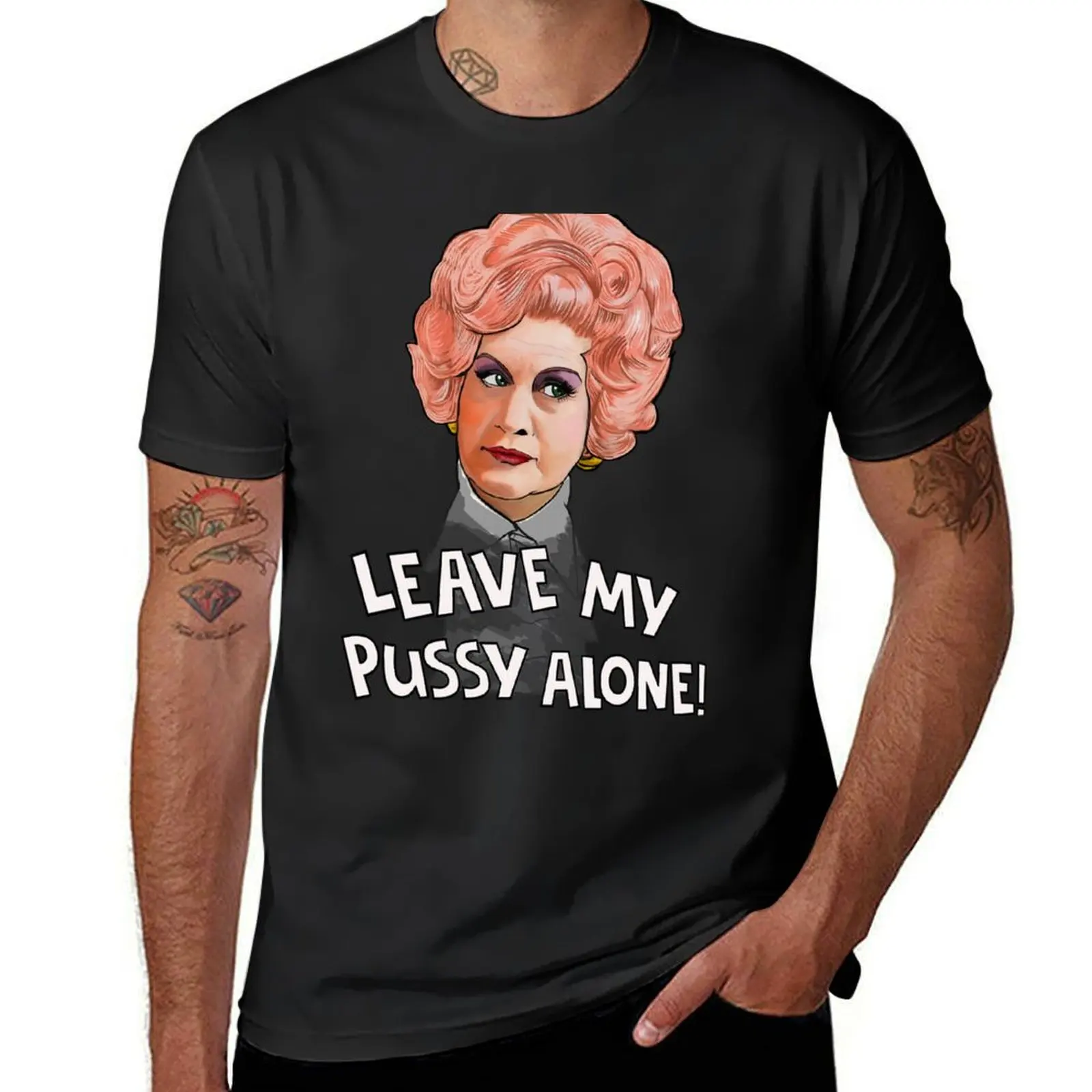 Mrs Slocombe - leave my pussy alone! T-Shirt quick-drying plus size tops sports fans oversizeds mens clothes