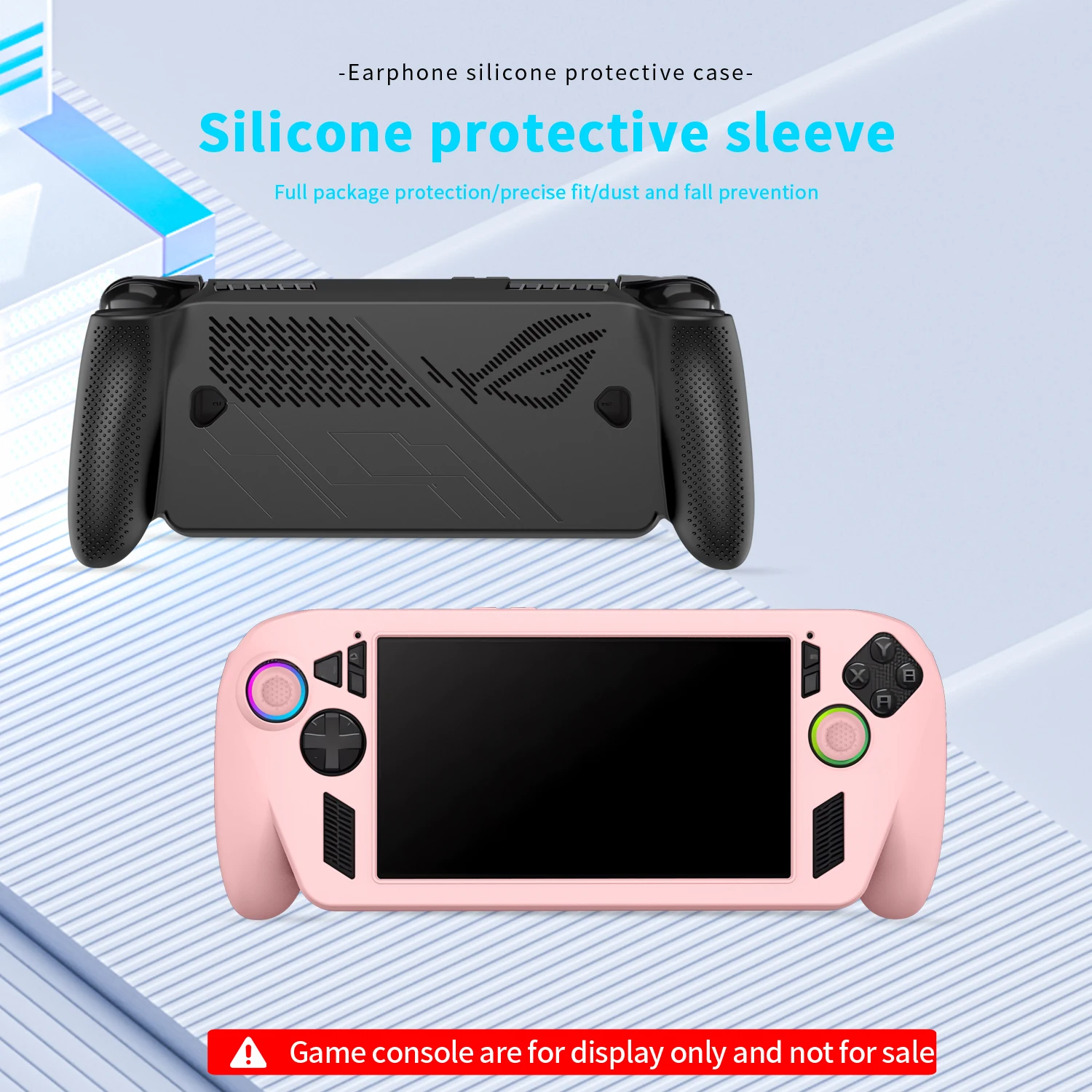 Protective Cover for  ROG Xbox Ally X,Silicone Shock-Absorption Lightweight Protective Grip Case with Joystick Cap Accessories