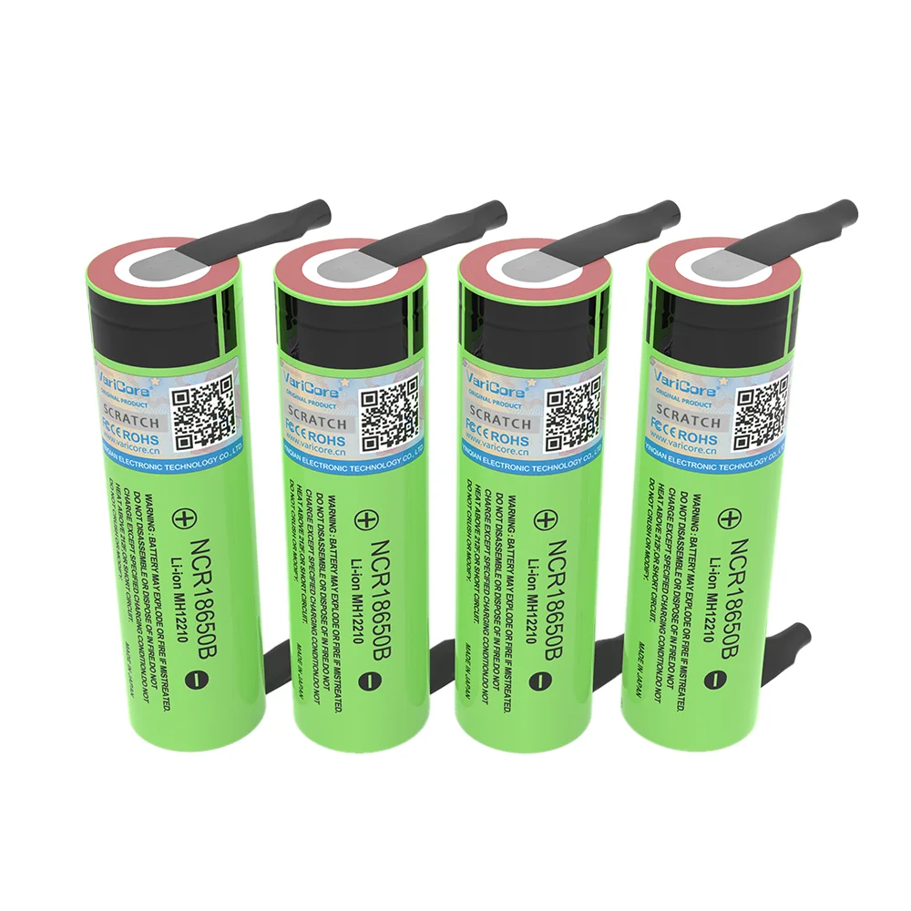 1-40PCS VariCore Nuovo Originale NCR18650B 3.7V 3400mAh 18650 Batteria Al Litio Ricaricabile + Pezzo di Nichel FAI DA TE