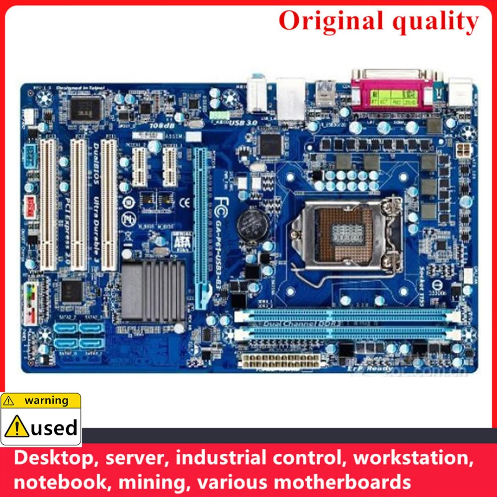 

For GA-P61-USB3-B3 P61-USB3-B3 Motherboards LGA 1155 DDR3 16GB M-ATX For Intel H61 Desktop Mainboard PCI-E2.0 SATA II USB2.0